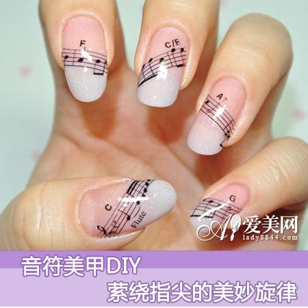 可爱音符美甲DIY 美妙旋律萦绕指尖- Micro Re