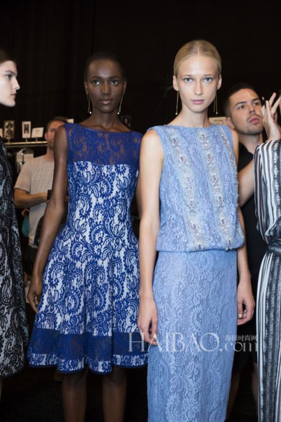 塔达希/庄司正 (Tadashi Shoji) 2015春夏成衣发布会秀场妆发