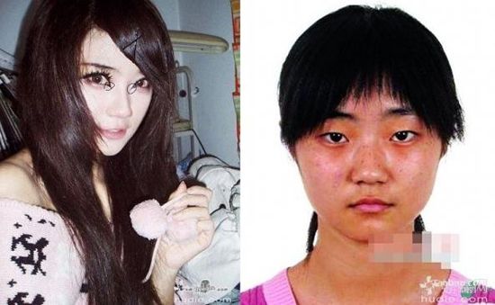 中国网络红人真面目大揭底 素颜度娘惨不忍睹