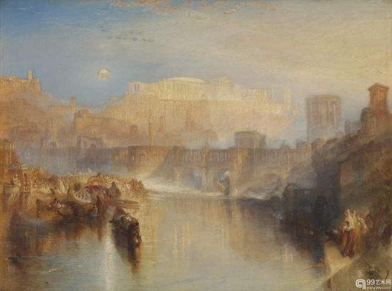 《Ancient Rome; Agrippina Landing with the Ashes of Germanicus》,1839