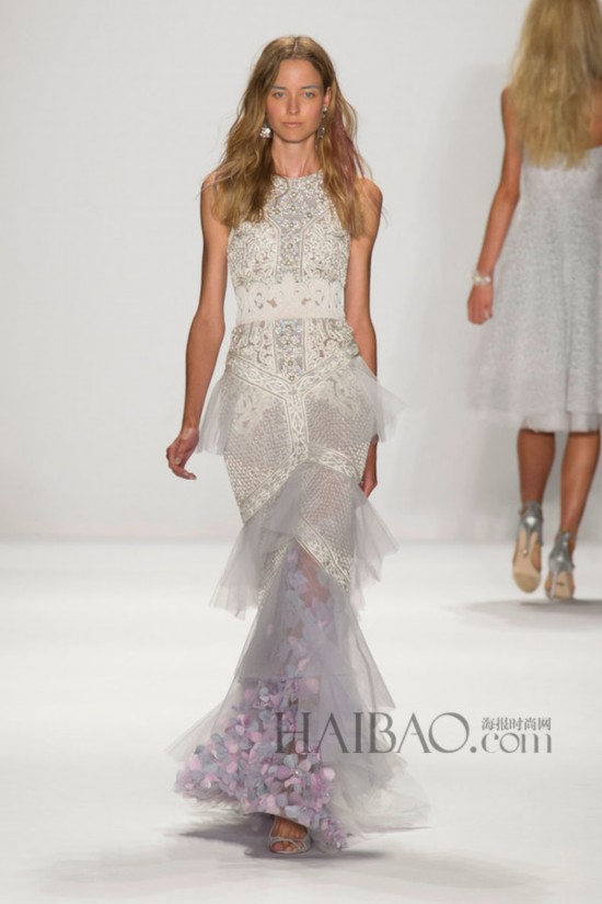 2015春夏紐約時裝周巴吉利·米詩卡(Badgley Mischka) 秀場