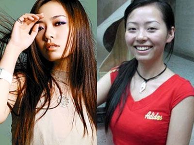 海豚公主张靓颖事业如日中天,然而素颜照令人汗颜