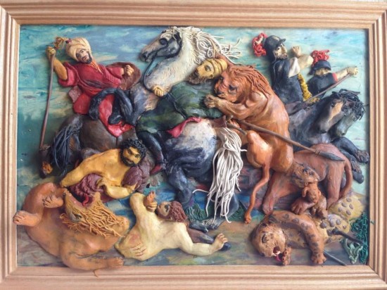 高清组图:乌克兰艺术家用橡皮泥重塑名画