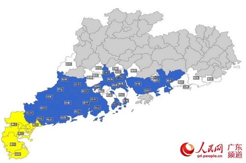 广东全省52市县台风预警生效 湛江等地明天将