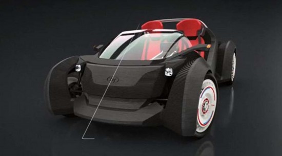 世界上首辆3d打印汽车问世 零部件只有40个