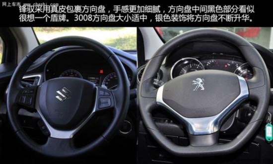 铃木锋驭对比标致3008高清图片