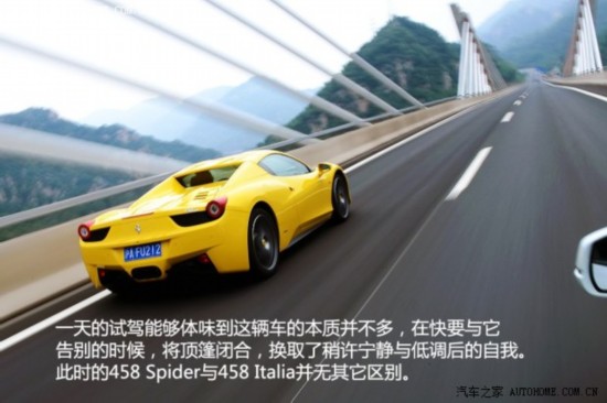  458 2013 4.5L Spider