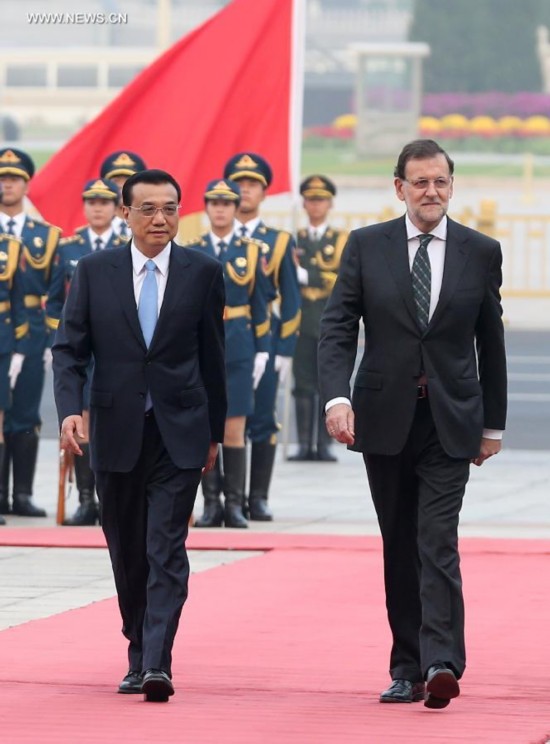 CHINA-BEIJING-LI KEQIANG-SPANISH PM-TALKS(CN)