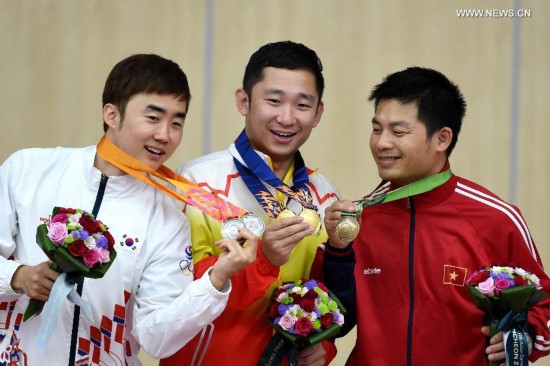 China won the gold medal with 1710 points.