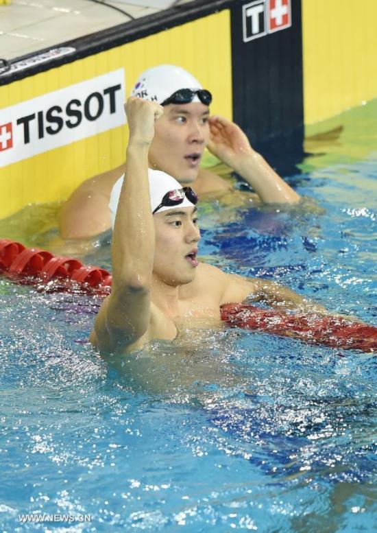 Ning Zetao won the gold medal with 47.70 seconds and broke the Asian record.