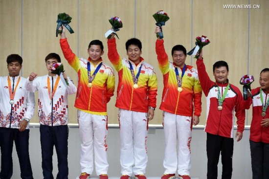 China won the gold medal with 1710 points.