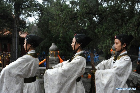 CHINA-SHANDONG-QUFU-CONFUCIUS-MEMORIAL CEREMONY (CN)