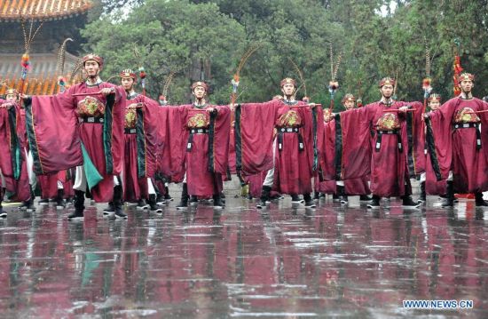 CHINA-SHANDONG-QUFU-CONFUCIUS-MEMORIAL CEREMONY (CN)