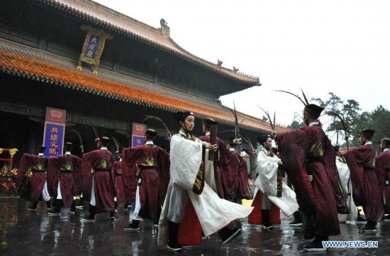CHINA-SHANDONG-QUFU-CONFUCIUS-MEMORIAL CEREMONY (CN)