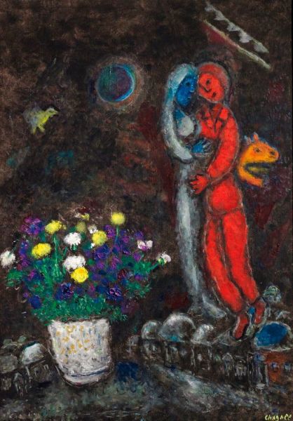 ���ˡ��Ŀ��� (1887-1985) ����ҹ���ˡ� ǩ���� Chagall (����)�� Chagall Marc (����) �Ͳ� ���� 91.8 x 65 ���� Լ1978���� ���ۣ� ����� 7,300,000 - 10,500,000 ��Ԫ1,200,000 - 1,700,000 
