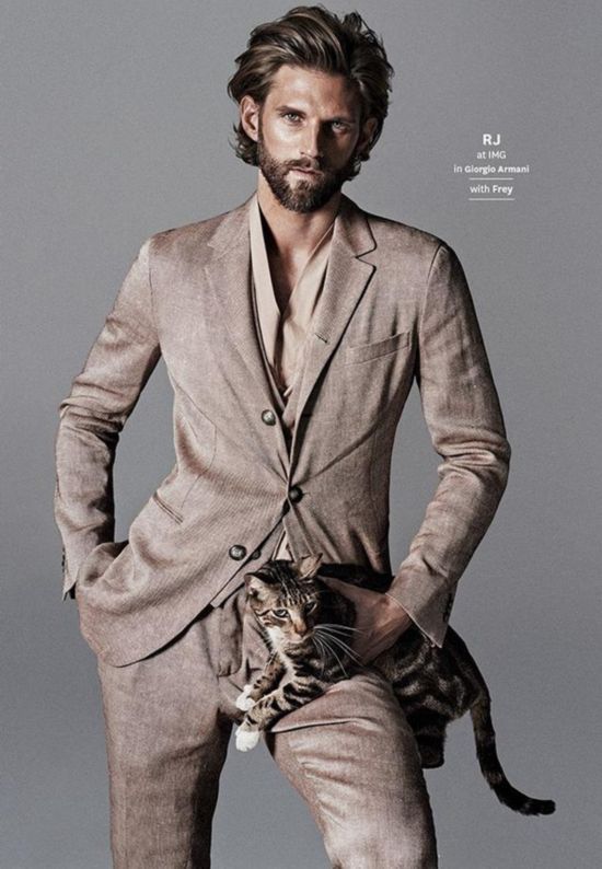 男人爱猫没什么不可以 爱喵也要爱得霸气- Mic