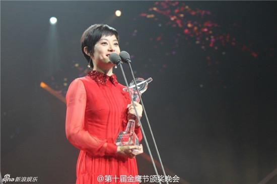 直击金鹰节颁奖典礼:孙俪获人气大奖 杨幂李易