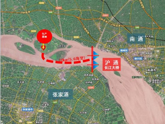 沪通长江大桥29#主墩钢沉井顺利完成拖带作业