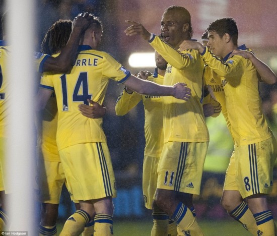 德罗巴破门威廉造乌龙 切尔西vs什鲁斯伯里2-