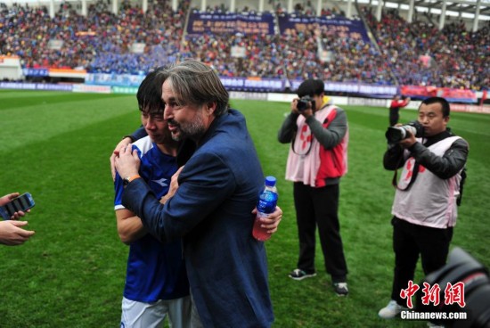 中甲联赛最后一战 河北足球首登顶级联赛