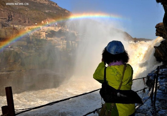 #CHINA-SHANXI-HUKOU WATERFALL-RAINBOW (CN)