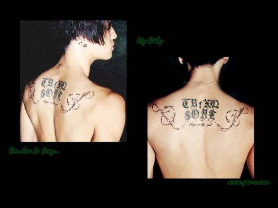 idol纹身大公开!exo吴亦凡权志龙金在中纹身比拼【7】