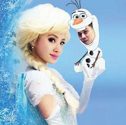 蔡依林扮《冰雪奇缘》elsa女王玩快闪(图)