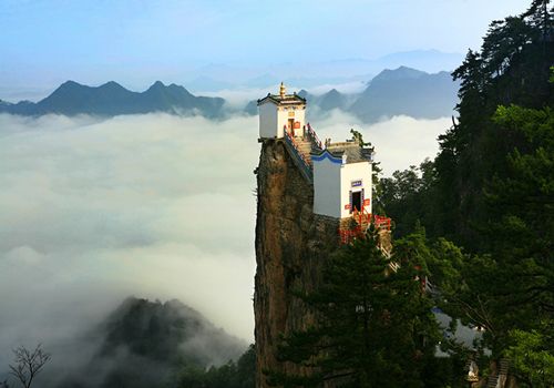 镇安塔云山3a景区正式授牌 云端上的仙景等你高清图片
