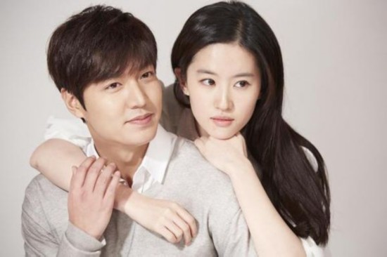 李敏镐刘亦菲搭档拍广告默契十足 韩国男神都