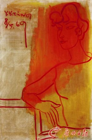 ����ӹ(1902-1978)����ɫ��Ů����