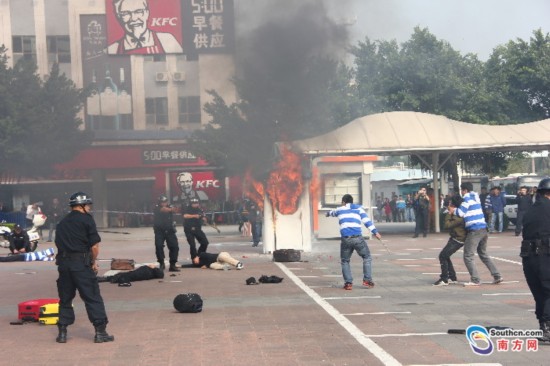 江门汽车总站惊现恐怖袭击 多名旅客被砍伤