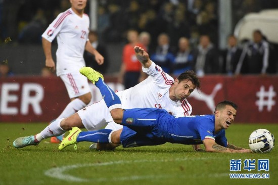 国际友谊赛:意大利vs阿尔巴尼亚1比0取胜--人民