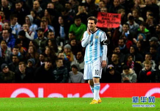 友谊赛:葡萄牙vs阿根廷 C罗梅西握手(比赛集锦