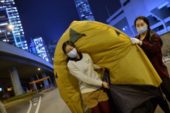 香港七千警力候命清场占中 要求如用警棍不能