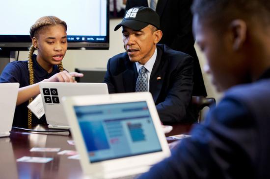 奥巴马以身作则写代码:成首位会编程美国总统