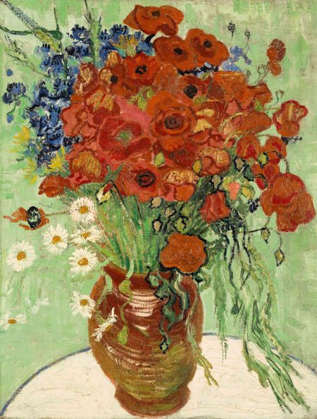 TOP4.����������ڻ���(Still Life, Vase with Daisies and Poppies��1890)��6176.5����Ԫ