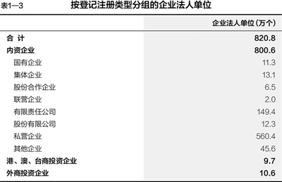 第三次全国经济普查主要数据公报（第一号）