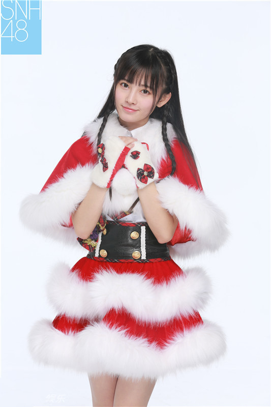 萌妹制服诱惑 SNH48圣诞祝福呆萌写真