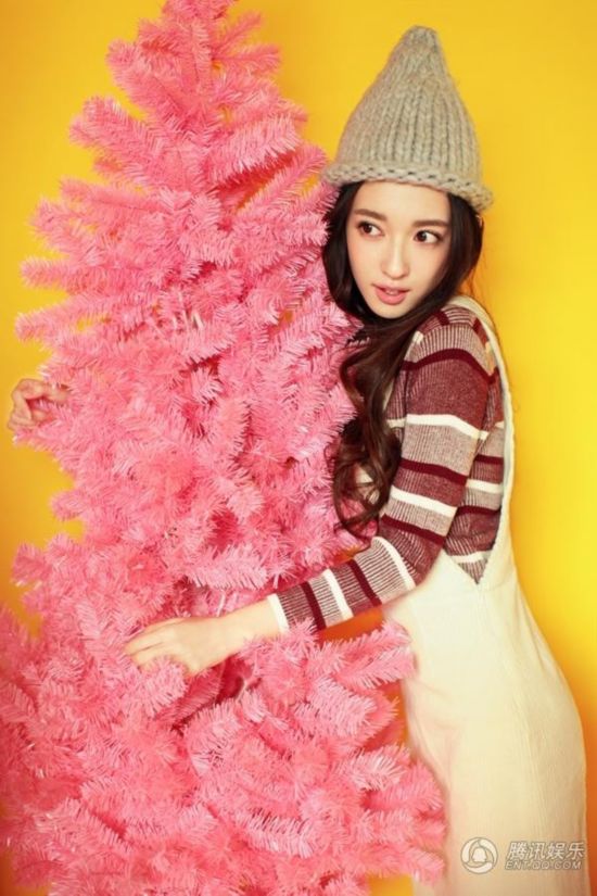 颖儿柳岩傅颖江铠同 明星2014圣诞写真大放送