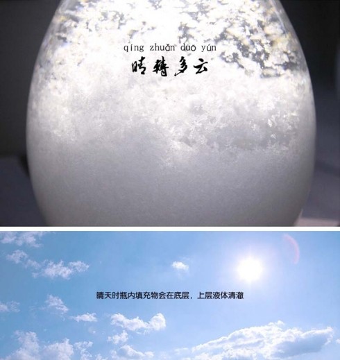 不出門斗室即觀天象 奇幻的天氣預報瓶