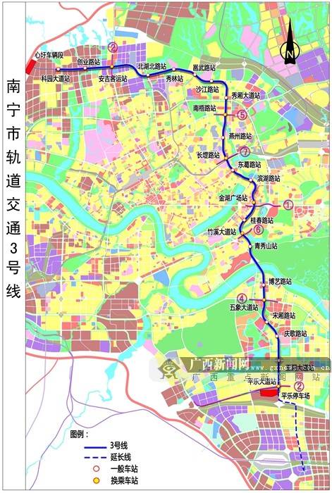 南宁地铁3号线庆歌路试验站开工 推动新区发展