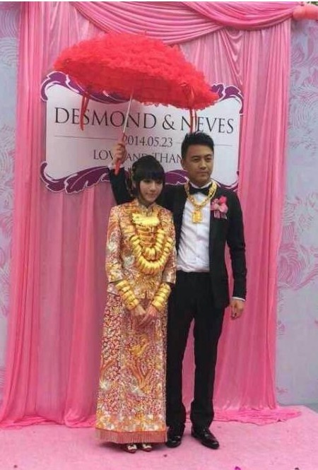 黄金新娘带140万黄金出嫁 让人瞠目结舌的奢华