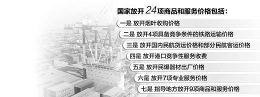 我国24项商品服务价格放开:烟草企业自主定价