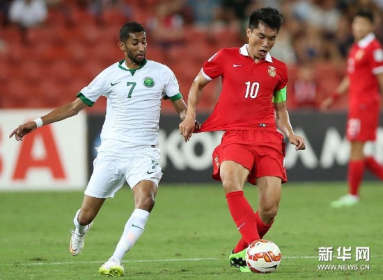 亚洲杯:国足vs沙特1-0迎开门红[高清组图]