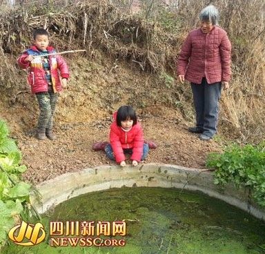 四川6岁女孩为救落水男同桌 跪岸边拽手40分钟