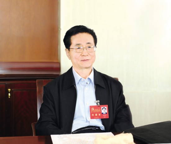 中央书记处书记,中央纪委副书记赵洪祝(李玉龙 何韬 摄)