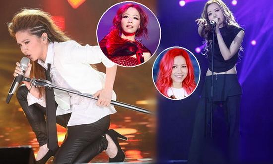 张靓颖被指造型模仿邓紫棋 两季歌手造型比拼