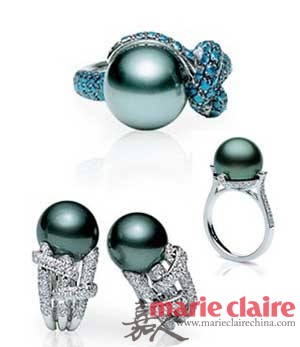 MIKIMOTO大溪地黑珍珠戒指