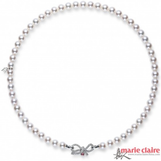 MIKIMOTO“Dancing Lines”珍珠项链