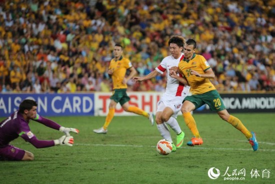 组图:国足0比2不敌东道主 止步亚洲杯八强